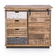 Sideboard 1 Door 4 Tudor drawers cm 90 x 35 x 85 h