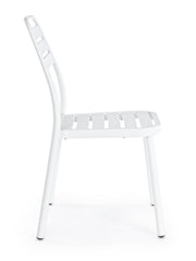Lennie white aluminum chairs