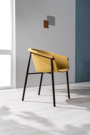 Set of 2 Fabric Chairs 58cm x 56cm x 79cm