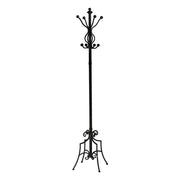 Classic black metal coat rack