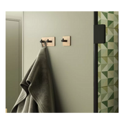 Double square bamboo and black coat rack