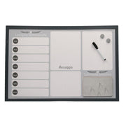 Magnetic blackboard agenda with cork and marker cm60x40x1,5