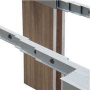 Tavolo console allungabile struttura in folding finitura olmo 90x50-300 cm