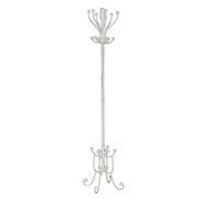 White metal coat stand cmø34h180
