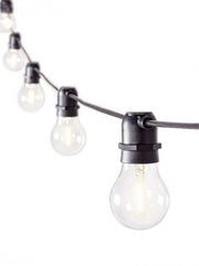 Outdoor chain lights Bright 10 Transparent LEDs 8,4m