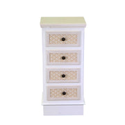 Lausanne wooden cabinet 4 cream drawers cm37x30h79.5