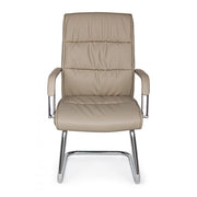 Sydney Tortora eco-leather office armchair with armrests