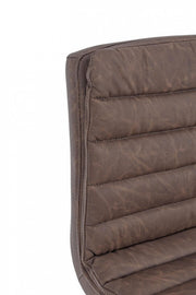 Connor brown faux leather vintage bar stool 41 x 50 x 94.5 cm