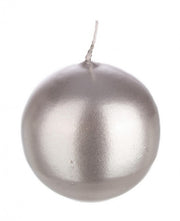 12x Basic Silver Sphere Candle D7