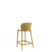 Mustard polypropylene chair 46x42x93h cm
