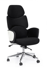 Armstrong upholstered black-white office armchair