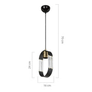 Nova suspension lamp ASZ1136 black pendant