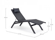 Lounge chair C-P Krion Anthrac Jx55
