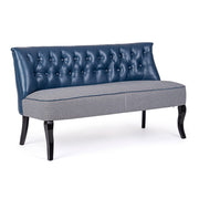 Blue 2 seater sofa