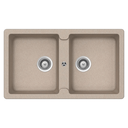 Samet Sink 86x50 Granitovero862v 2 bowls oats