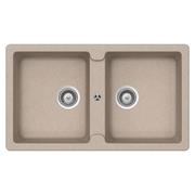 Samet Sink 86x50 Granitovero862v 2 bowls oats