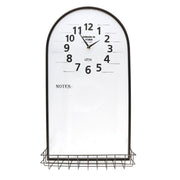 Metal clock w-shelf and blackboard cm38x71x2-14