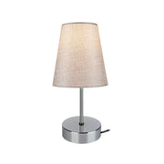 Estelya AZ1068 beige chrome table lamp