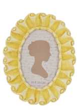 Small yellow oval photo frame te-2205 cm. 18.6 x 2.2 h 21.3