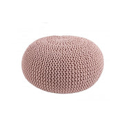 Pink woven pouf furnish design cm 80