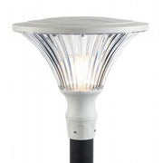 Outdoor Aluminum Die-Cast Lamp, Transparent Diffuser, 60mm Diameter, Maximum Height 160mm, IP65 White