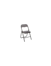 Basic gray velvet folding chair 79cm.