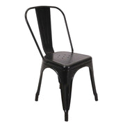 New bristol black iron chair cm51x43h84