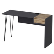 Candy desk anthracite walnut usb ports 121x45
