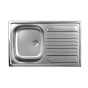 Built-in stainless steel kitchen sink with drainer right 50x79 cm (N273DX35)