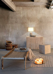 Ermitas white wooden console table