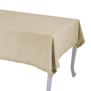 Amelie beige square tablecloth cm140x140