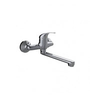 Sink mixer with wall connection and swivel spout - Fast Series