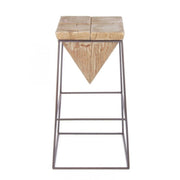 Prismy industrial bar wooden stool cm 70 h