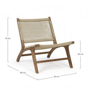 Adelita synthetic fiber garden armchair