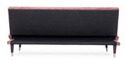 Three seater pink reclining sofa bed