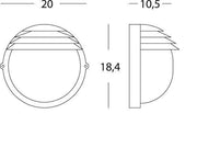 Picc. E27 black round eyelid line