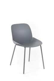 Set of 4 Polypropylene Chairs 55cm x 46cm x 79cm
