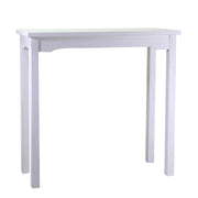 Nantes white wooden rectangular display table