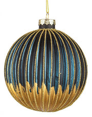 Modish Blue-Gold D100 8x Spherical Vase