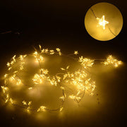 Wire light 160 micro led star warm white cm230 fixed power supply for outdoor use