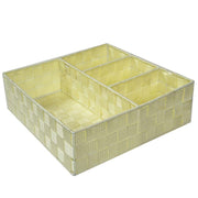 Square cream polyester drawer cm32x32h10