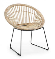 Natural Cayes rustic armchair