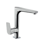 Mixer tap for kitchen sink chrome finish h.24x19 cm