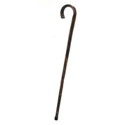 Dark rustic walking stick with rubber tip cmø3h93