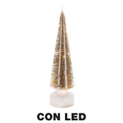 Gold glass led tree cm ø10h35