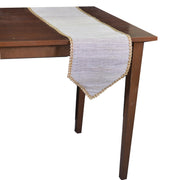 Rectangular white fabric runner tablecloth cm30x150