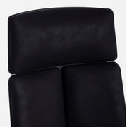 Office armchair in Damon fabric with high black back