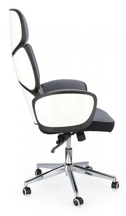 Office armchair with armrests in ARMSTRONG Dark Gray fabric 64x69 x h118.5 - 128 cm