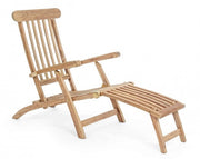 Wooden reclining armchair (FSC) with armrests