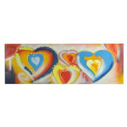 Abstract painting hearts cm50x150x3